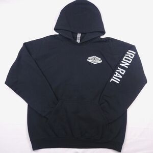 Gildan Black Graphic Hoodie Size Large